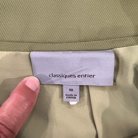 Classiques Entier Olive/Sage Green Pencil Straight Skirt - SIZE 10 - Picture 7 of 9